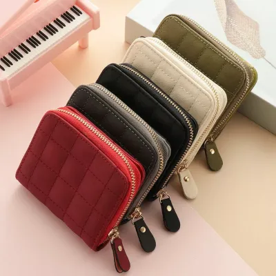 Women PU Leather Small Wallet Card Holder 